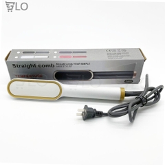Lược Điện Chải Tóc Tạo Kiểu Uốn Thẳng 3 In 1 Đa Năng Cao Cấp Chuyên Nghiệp Dành Cho Salon 6 Mức Nhiệt