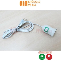 Đuôi Đèn E27 Dài 2m Có Công Tắc, Phích Cắm