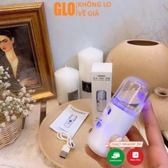 Máy Phun Sương Xông Hơi Mặt NaNo Mini Cầm Tay Hỗ Trợ Dưỡng Da Cấp Nước Tối Đa