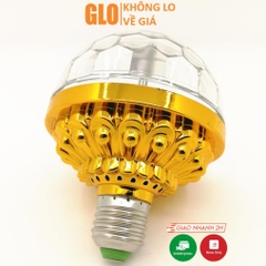 Bóng Đèn Led 7 Màu Vũ Trường Xoay Cảm Ứng Đuôi E27