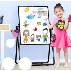 Bảng Viết 2 Mặt Flipchart Cho Bé Kích Thước 50 X 50 Cm