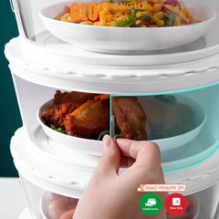 Lồng Bàn 5 Tầng Có Ngăn Kéo Giữ Nhiệt