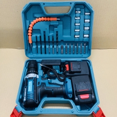 Bộ Máy Khoan Pin Bắt Vít Makita 36V 3 Chức Năng Kèm 2 Pin, Đầy Đủ 24 Phụ Kiện Đồ Nghề