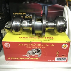 Ổ Khóa Cửa Việt Tiệp Tay Nắm Tròn 04206