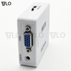 Box Chuyển AV Ra VGA Mini, Bộ Adapter AV2VGA Chuyển Đổi AV Sang VGA, Bộ VGA2AV Chuyển VGA Sang AV