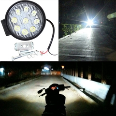 Đèn Trợ Sáng 9 Bóng Led Tròn