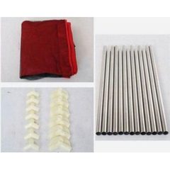 Nhà Banh Quây Bóng Cho Bé Vải Dù Khung Inox (Tặng Kèm 15 Quả Bóng)