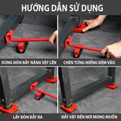 Bộ Dụng Cụ Toolland Qt108 Hỗ Trợ Nâng Và Di Chuyển Đồ Nặng Thông Minh Tải Trọng 600kg
