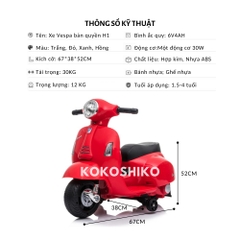 Xe Máy Điện Vespa H1