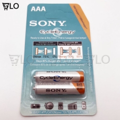 Vỉ 2 Viên Pin Sạc Sony AA(4600mah),  AAA(4300mah) CycleEnergy