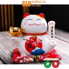Mèo Sứ Thần Tài Vẫy Tay 18cm GloShop
