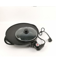 Chảo Lẩu Nướng Điện Tròn 2 Ngăn 2 In 1 Cao Cấp