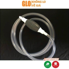 Dụng Cụ Ống Bơm Hút Xăng Dầu Chất Lỏng Bóp Tay 1M Màu Đen