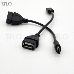 Cáp Chuyển OTG Cổng Type-C Sang USB 10cm