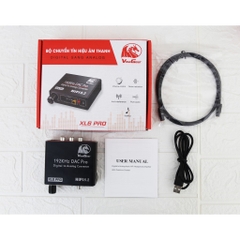 Bộ Chuyển Quang Optical Sang Audio(Digital Sang Analog) Vinagear Xl6 Pro Chính Hãng Cao Cấp, Có Nút Điều Chỉnh Âm Lượng