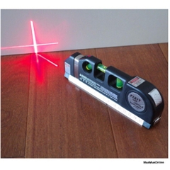 Thước Thủy Nivo Cân Mực Laser Đa Năng F2018 Fixit Laser Levelpro3 2 Tia Dọc Ngang + Tặng Kèm 3 Viên Pin