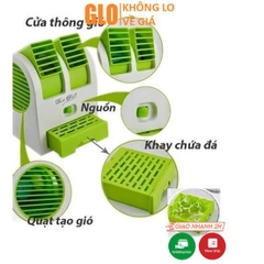 Quạt Điều Hòa Mini Có Ngăn Đá 2 Cửa Quạt Gió