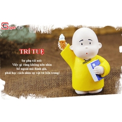 Bộ Tượng 3 Chú Tiểu Áo Vàng Kute