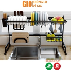 Kệ Inox Để Chén Bát Đa Năng Cao Cấp Kích Thước 52x32cm