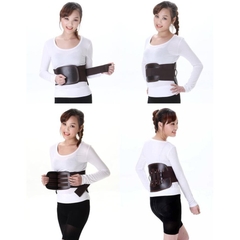 Đai Lưng Cột Sống, Thoát Vị Đĩa Đệm, Đau Lưng Ngồi Nhiều Chống Gù, 3 Lớp Dày Bằng Da Cao Cấp Nhật Bản