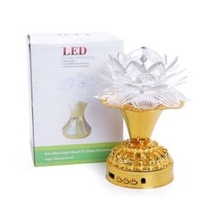 Đèn Led Hoa Sen Đế Cao Xoay 360 Độ Đổi Màu