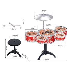 Bộ Trống Jazz Drum 5 Trống Có Ghế Cho Bé