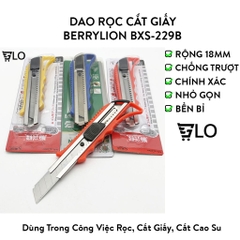 Dao Rọc Cắt Giấy Berrylion/LINAI Rộng 18mm