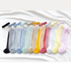 Combo 10 Đôi Tất, Vớ Cổ Ren Nữ, Họa Tiết Hoa Cúc Đẹp Mắt, Chất Liệu Vải Cotton Mịn
