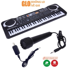 Đàn Piano Electronic Keyboard 61 Phím Kèm Mic Cho Bé
