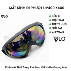 Mắt Kính Đi Phượt UV400 X400 Đeo Nón Bảo Hiểm