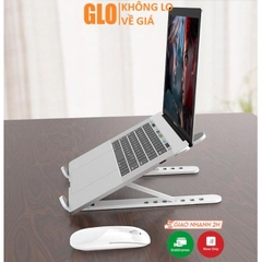 Giá Đỡ Stand Kê Laptop Macbook Bằng Nhựa Có Thể Gấp Gọn Và Điều Chỉnh Độ Cao Theo Nhu Cầu Sử Dụng