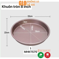 Khuôn Làm Bánh Cao Cấp Chống Dính Set 5 Chiếc, Khay Nướng Bánh Cupcake, Pizza, Làm Bánh Mì Bằng Thép Carbon An Toàn