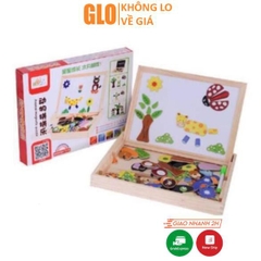 Xếp Hình Gỗ Nam Châm Cho Bé Kích Thích Trí Não
