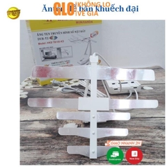 Anten Trong Nhà Cho Tivi Và Đầu Thu Hỗ Trợ DVB-T2, Thiết Kế Tàu Bay Model Tb105 Khuếch Đại Nguồn 220v Kèm Dây 2 Mét