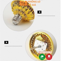 Bóng Đèn Led 7 Màu Vũ Trường Xoay Cảm Ứng Đuôi E27