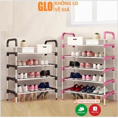 Giá Kệ Đựng Giày Dép 5 Tầng Khung Inox Chắc Chắn