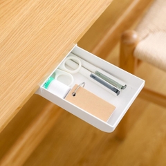 Hộc Ngăn Kéo Bàn Mini Có Keo Dán Để Văn Phòng Phẩm, Lưu Trữ Đồ Tiện Ích