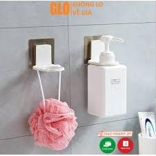 Móc Treo Chai Nước Rửa Tay, Dầu Gội Đầu, Sữa Tắm Dán Tường Siêu Dính Chịu Lực 3kg