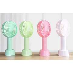 Quạt Cầm Tay Mini 4 Cánh Pin Sạc SS-2 N9 Có Đế Để Bàn