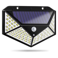 Đèn Led Năng Lượng Mặt Trời Cảm Biến Chuyển Động 100 Led 3 Chế Độ Siêu Sáng Chống Nước