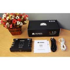 Sound Card Livestream K10 Hát Live Thu Âm Thanh Chuyên Nghiệp - Bh 6 Tháng