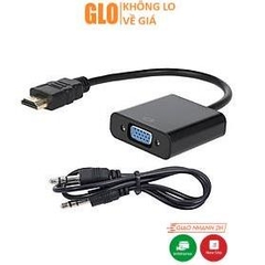 Cáp Chuyển HDMI Sang VGA Có Audio Âm Thanh
