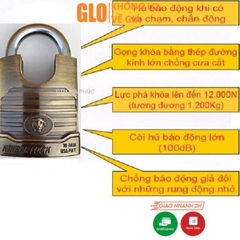 Khoá Kinbar 110db Báo Động Chống Trộm Chính Hãng