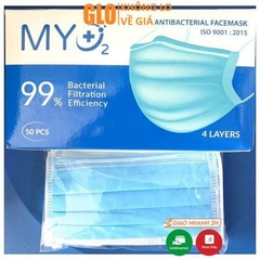 Khẩu Trang Y Tế 4 Lớp MY02, Nguyên Hộp 50 Cái
