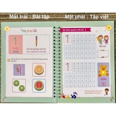 Combo 3 Quyển Luyện Tập Viết Chữ Số Đẹp, Luyện Nét Cơ Bản Kèm 2 Bút Mực Thần Kỳ 8 Ngòi