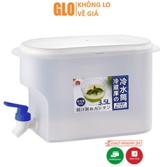 Bình Đựng Nước Trái Cây Có Vòi, Dung Tích 3.5l Để Tủ Lạnh Đi Dã Ngoại