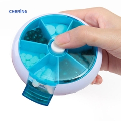 Hộp Chia Thuốc Thiết Kế Xoay Hình Trái Cây Xinh Xắn