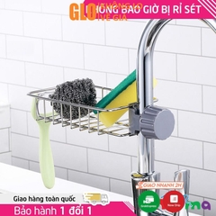 Khay Inox Gắn Vòi Rữa Chén, Lavabo, Kệ Giá Treo Để Đồ, Dụng Cụ Đa Năng Tiện Dụng