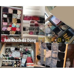 Combo 4 Thanh Nhựa Chia Vách Ngăn Tủ Giúp Sắp Xếp Đồ Đạc Gọn Gàng