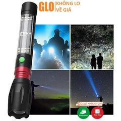 Đèn Pin Siêu Sáng Cầm Tay Đa Năng T03 Có Còi Hú Báo Động